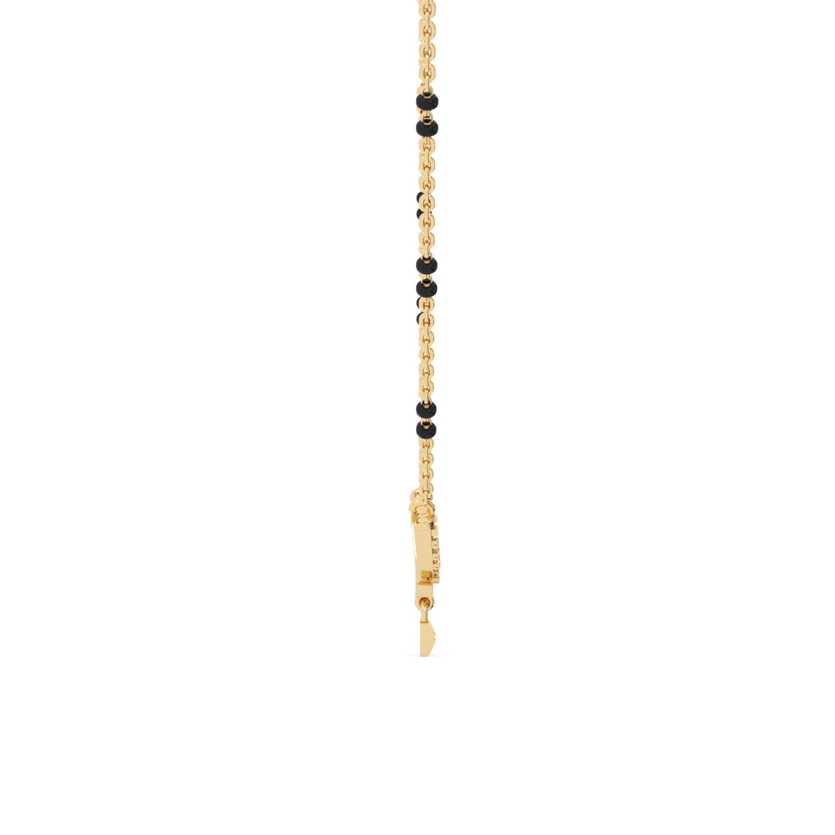 Dazzling Lock Style Lab Grown Mangalsutra